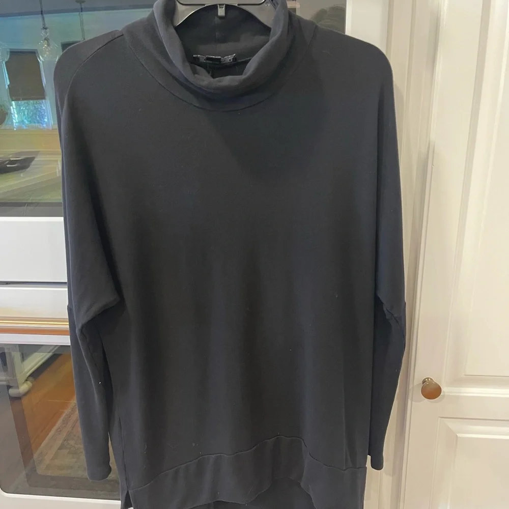Tribal Brand Black Cowl Neck Tunic - Picture 2 of 10